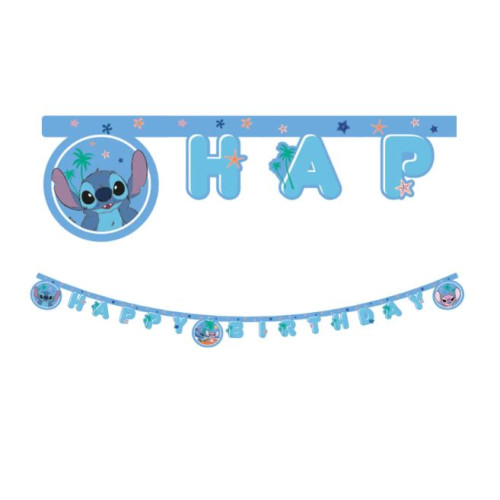 GUIRLANDE HAPPY BIRTHDAY STITCH