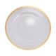 SOUS ASSIETTES BORDURE DOREE