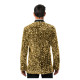VESTE VELOURS NOIR ET SEQUINS OR XL