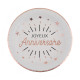 10 ASSIETTES ETINCELANT ROSE GOLD