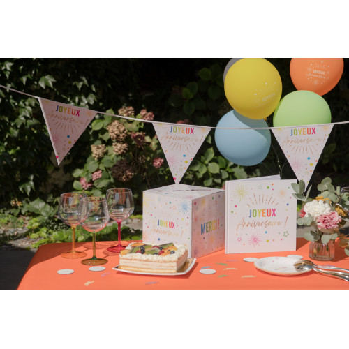 BANDEROLE ANNIVERSAIRE FESTICOLOR