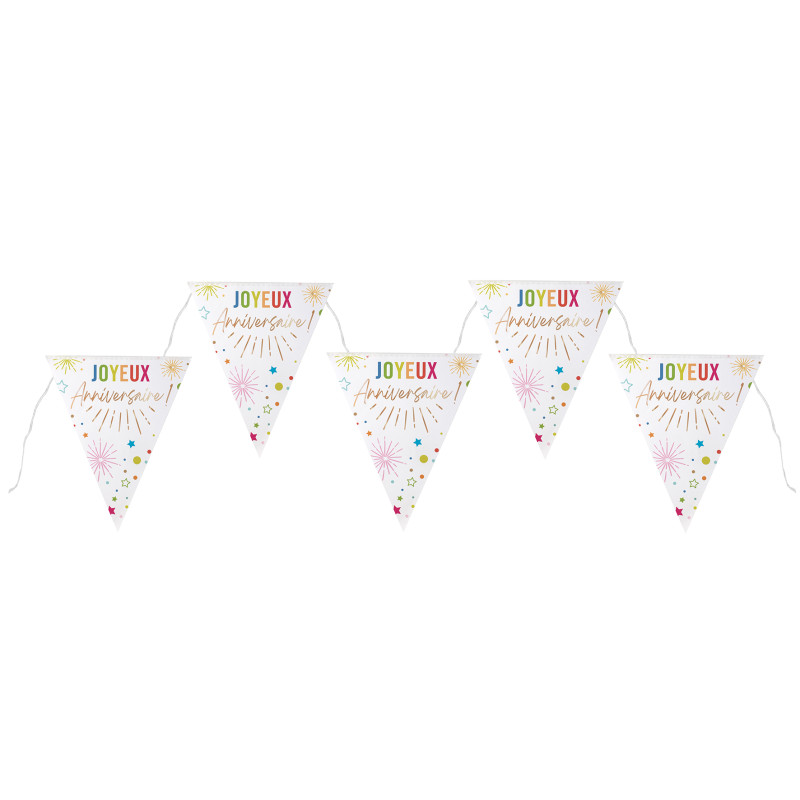 BANDEROLE ANNIVERSAIRE FESTICOLOR