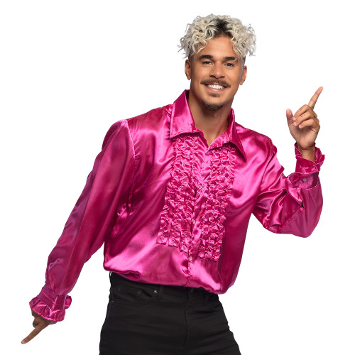 CHEMISE PARTIE ROSE (XL)