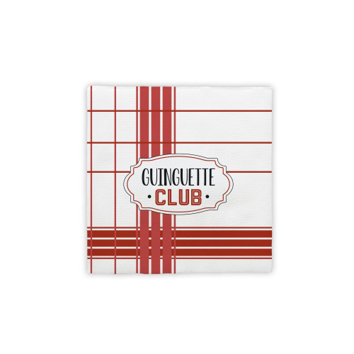 PACK 12 SERVIETTES "GUINGUETTE"