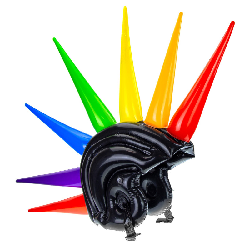CASQUE CRETE A POINTES MULTICOLORE