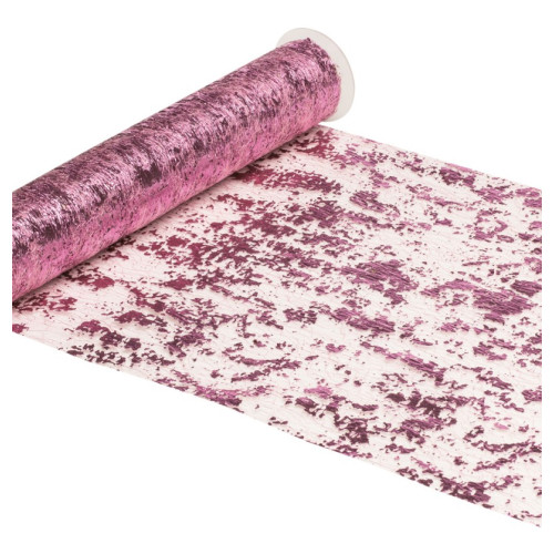 CHEMIN DE TABLE ECLATS ROSE