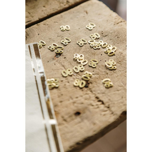 CONFETTIS TABLE&quot;80&quot; PAPIER OR