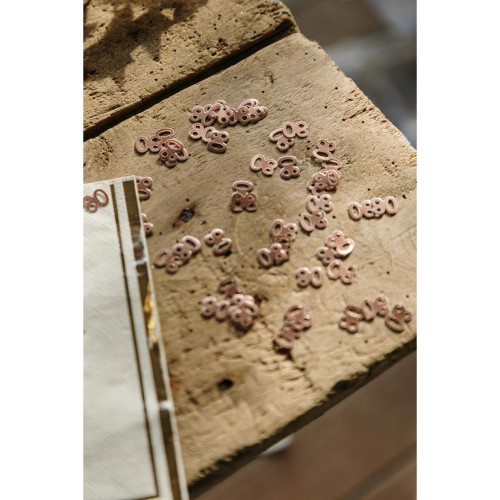 CONFETTIS TABLE&quot;80&quot; PAPIER ROSE GOLD