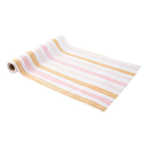 CHEMIN DE TABLE SWEETY TISSU ROSE