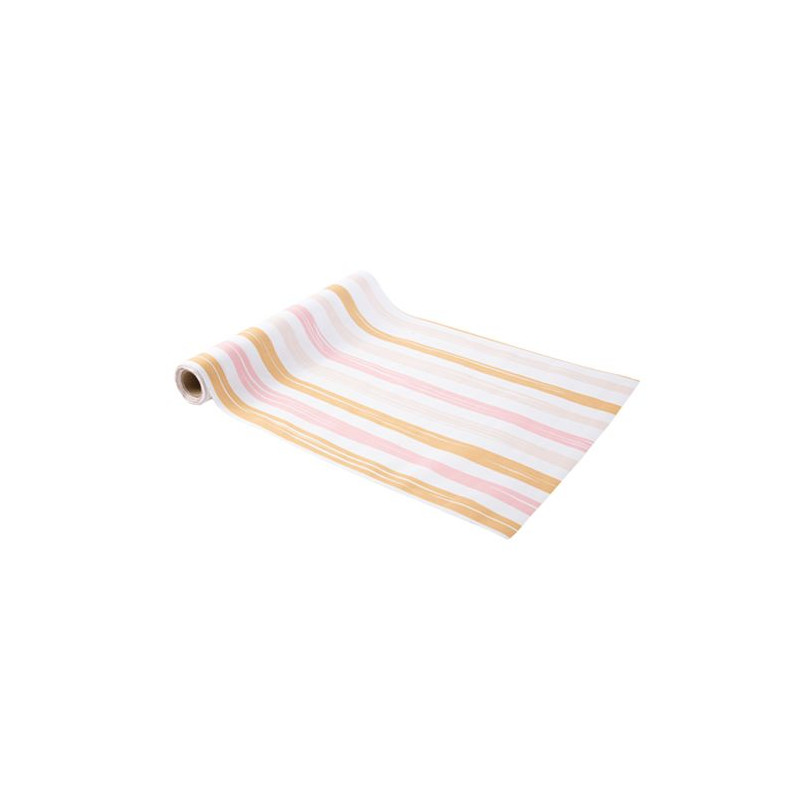 CHEMIN DE TABLE SWEETY TISSU ROSE