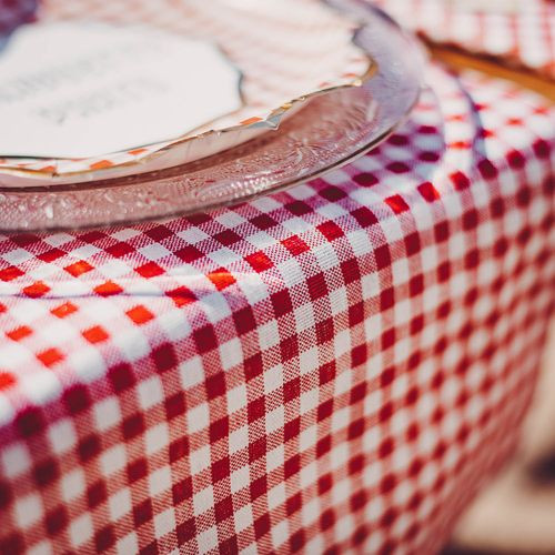 CHEMIN DE TABLE  VICHY RETRO