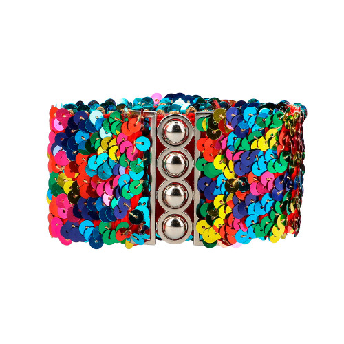 CEINTURE PAILLETTES AR EN CIEL