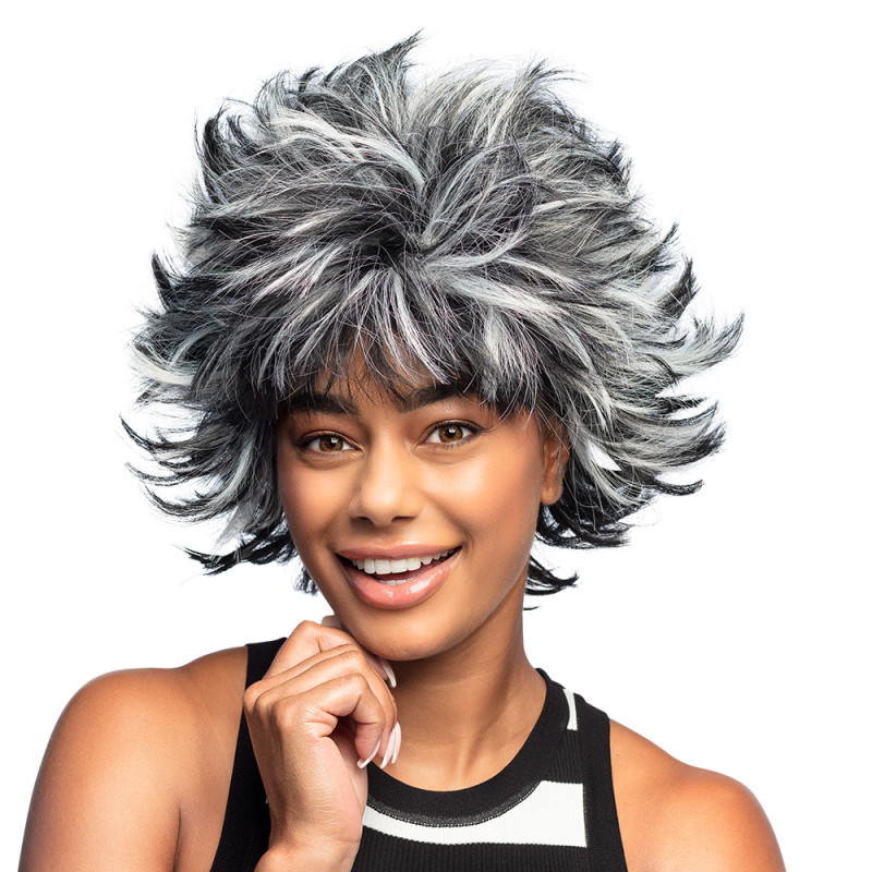 PERRUQUE WILD WANDA NOIR / BLANC