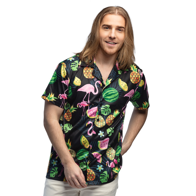 CHEMISE SWINGING FLAMINGO (XL)