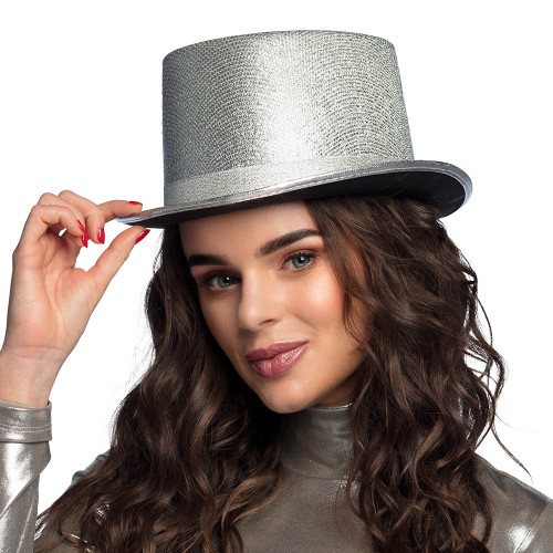 CHAPEAU GLITS ARGENT