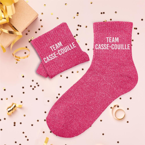 CHAUSSETTES PAILLETTES TEAM CASSE-COUILLE