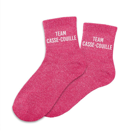 CHAUSSETTES PAILLETTES TEAM CASSE-COUILLE