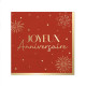 10 SERVIETTES PARTY ROUGE