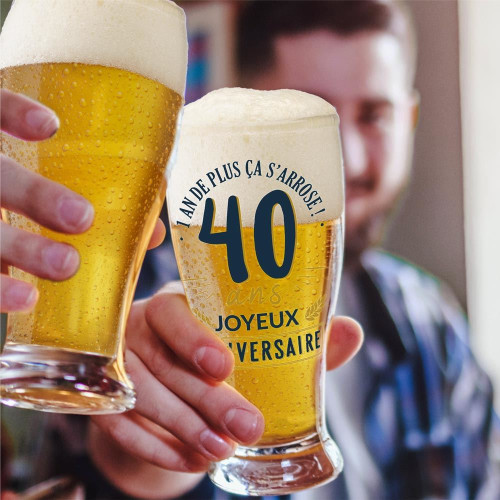VERRE A BIERE 40 ANS
