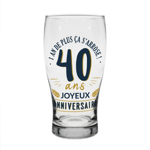VERRE A BIERE 40 ANS