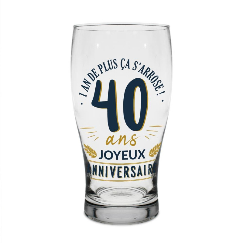 VERRE A BIERE 40 ANS