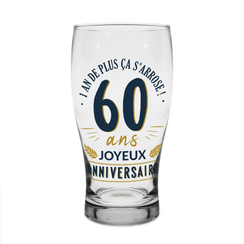 VERRE A BIERE 60 ANS
