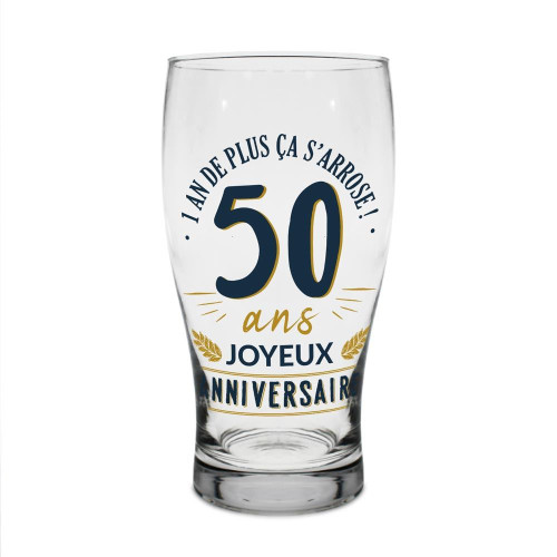 VERRE A BIERE 50 ANS