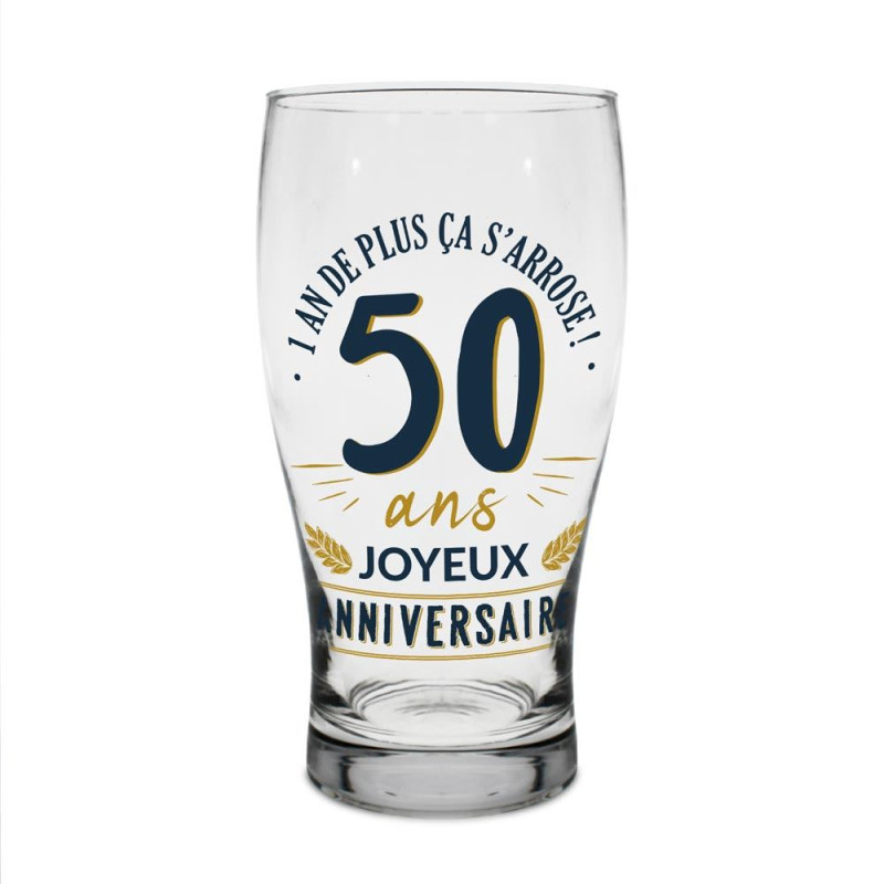 VERRE A BIERE 50 ANS