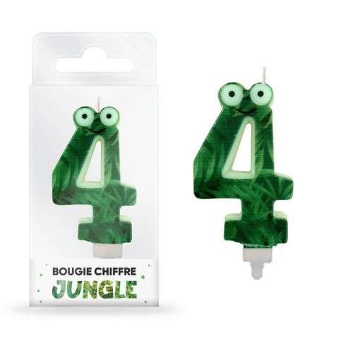 BOUGIE JUNGLE CHIFFRE 4