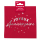 24 SERVIETTES JOYEUX ANNIV ROUGE
