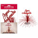 CENTRE DE TABLE ANNIVERSAIRE ROUGE
