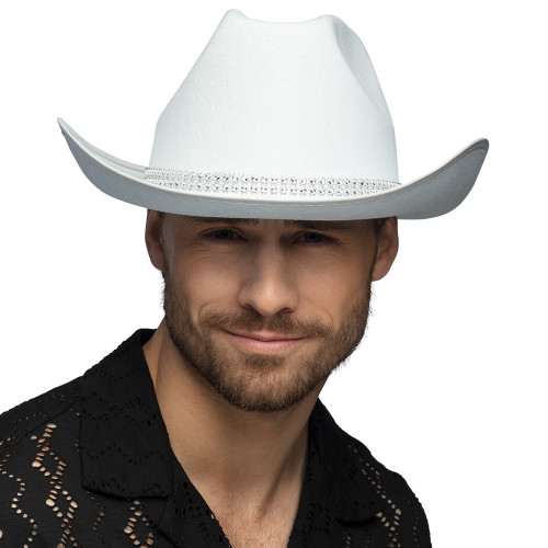 CHAPEAU COWBOY DAISY BLANC