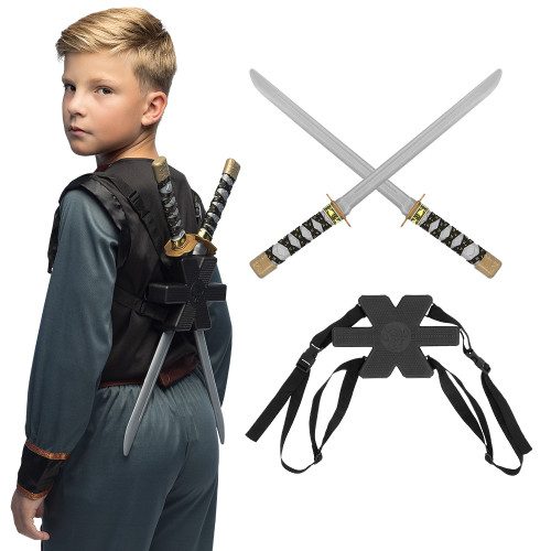 SET 2 ÉPÉES NINJA AVEC ÉTUI