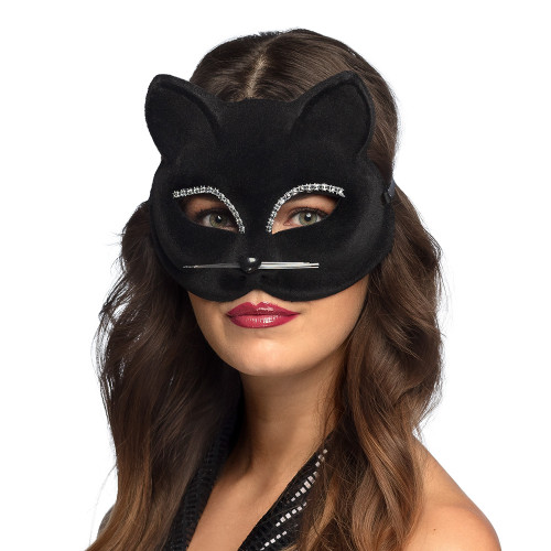 DEMI-MASQUE CHAT NOIR
