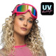 LUNETTES DE SKI PARTY ROSE FLUO