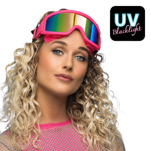 LUNETTES DE SKI PARTY ROSE FLUO