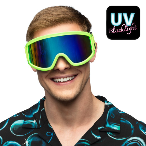 LUNETTES DE SKI PARTY VERT FLUO