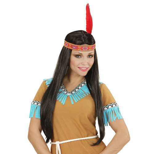 PERRUQUE INDIENNE AVEC BANDEAU
