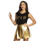 MINI JUPE OR BRILLANT M/L