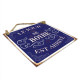 PLAQUE METAL "LE JOUR DE BOIRE"