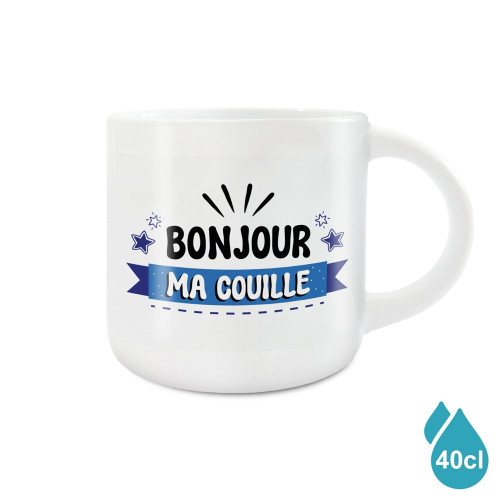 GRAND MUG BONJOUR MA COUILLE