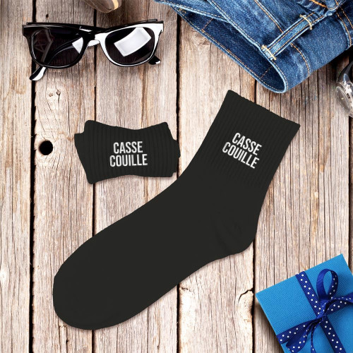 CHAUSSETTES NOIRES CASSE COUILLE