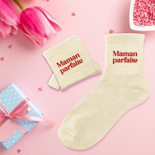 CHAUSSETTES PAILLETTES MAMAN