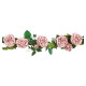 CDT ROSES LUXE VELOURS ROSE POUDRE