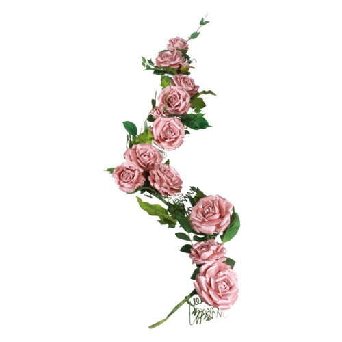 CDT ROSES LUXE VELOURS ROSE POUDRE