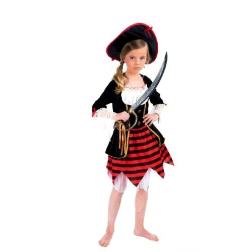 COSTUME PIRATE GIRL 116CM