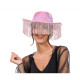 CHAPEAU DE COWBOY ROSE IRISE