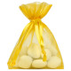 10 SAC ORGANZA JAUNE