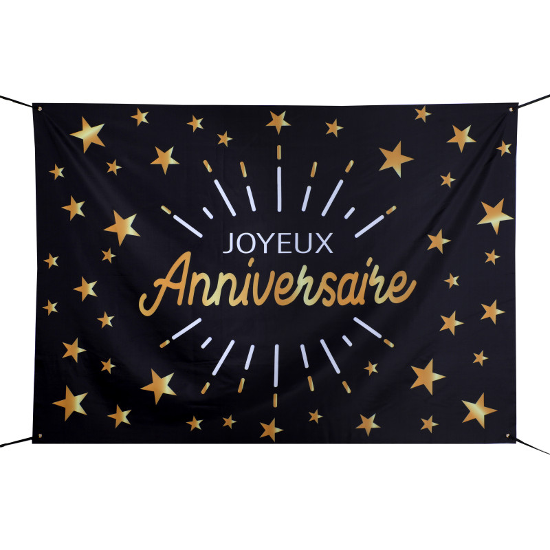 TOILE DE FOND ANNIVERSAIRE ETINCELANT