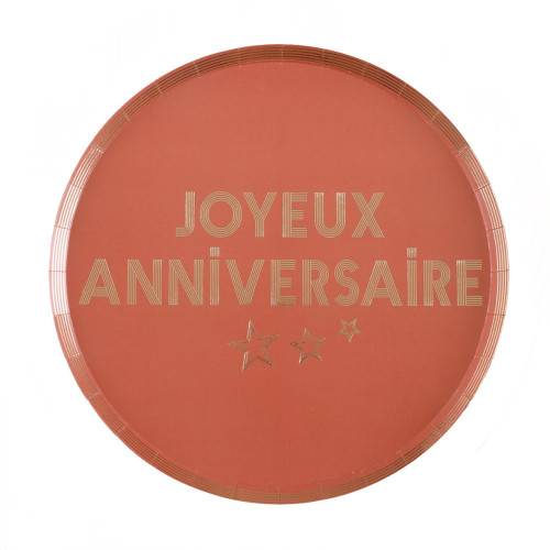 10 ASSIETTES STAR DU JOUR TERRACOTTA